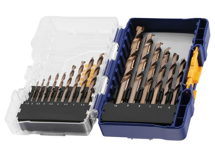 IRWIN® HSS Cobalt Drill Bit Set, 15 Piece