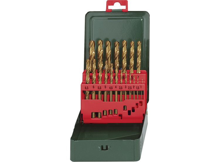 Metabo HSS-Tin Drill Bit Set, 19 Piece