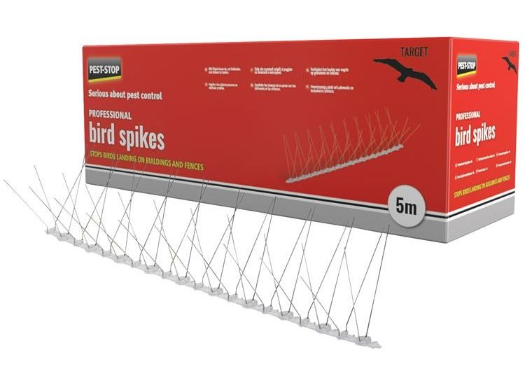 Pest-Stop (Pelsis Group) Professional Bird Spikes 50cm Metal Strips (Pack 10)