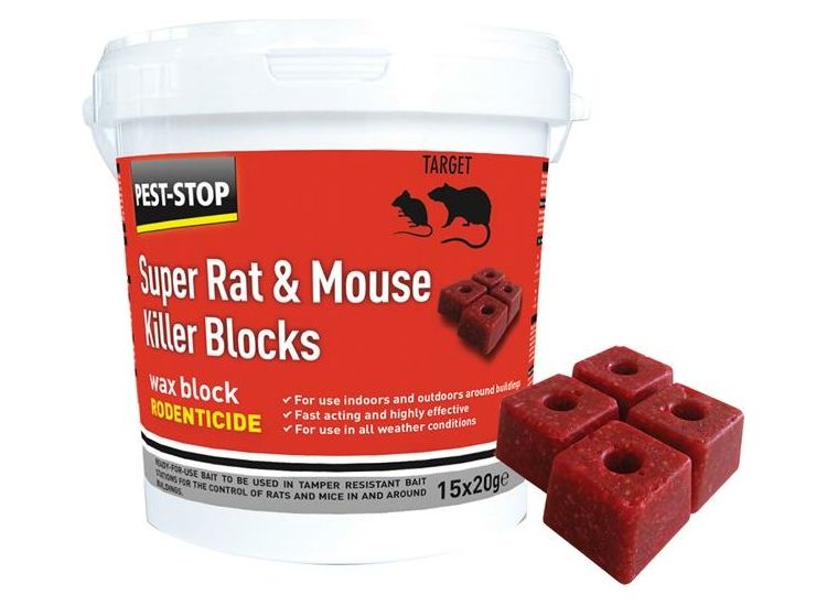 Pest-Stop (Pelsis Group) Super Rat &amp; Mouse Killer Wax Blocks
