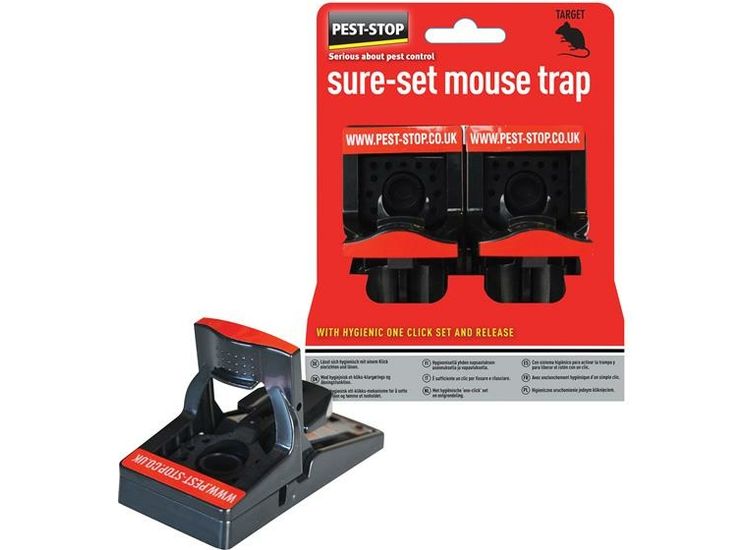 Pest-Stop (Pelsis Group) Sure-Set Mouse Trap (Twin Pack)