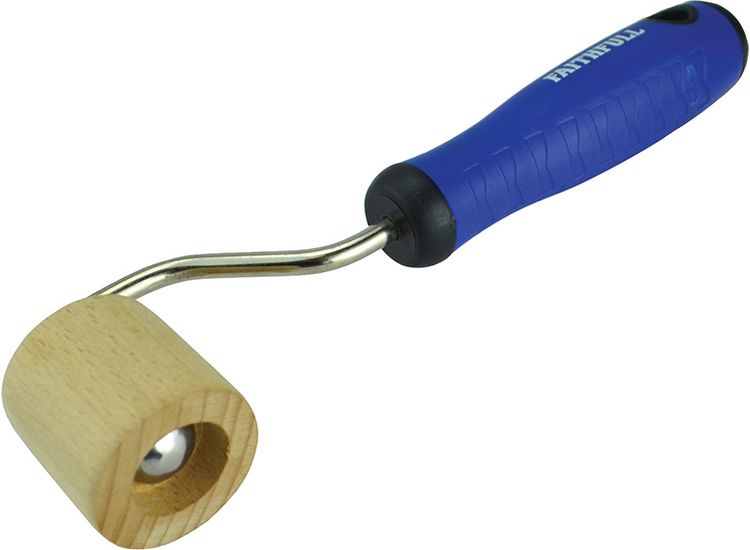 Faithfull Soft Grip Seam Roller - Wooden