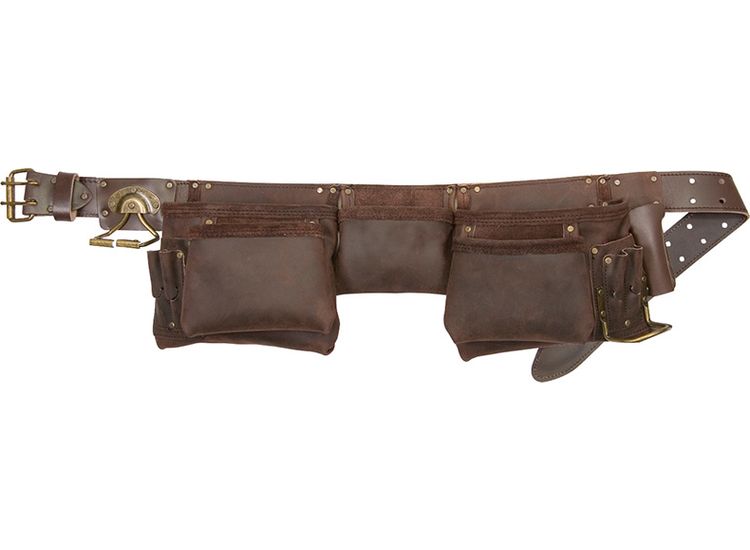 Kuny's 19427 Oiled Leather Construction Apron 12 Pocket