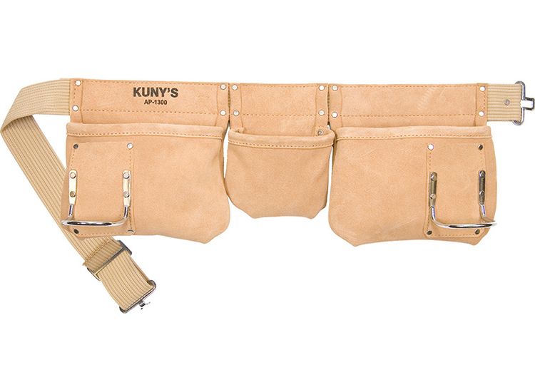 Kuny's AP-1300 Carpenter's Apron 5 Pocket Suede Leather
