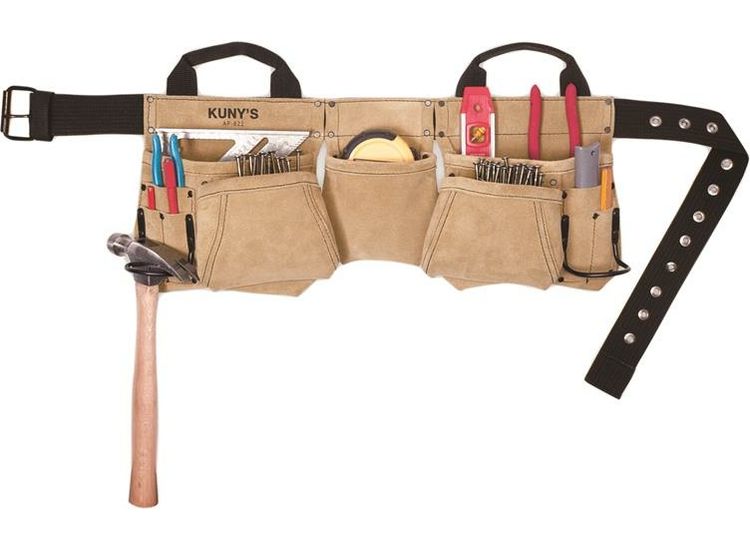 Kuny's AP-622A Carpenter's Apron Split Grain Leather