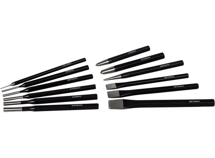 Roughneck Punch &amp; Chisel Set 12 Piece