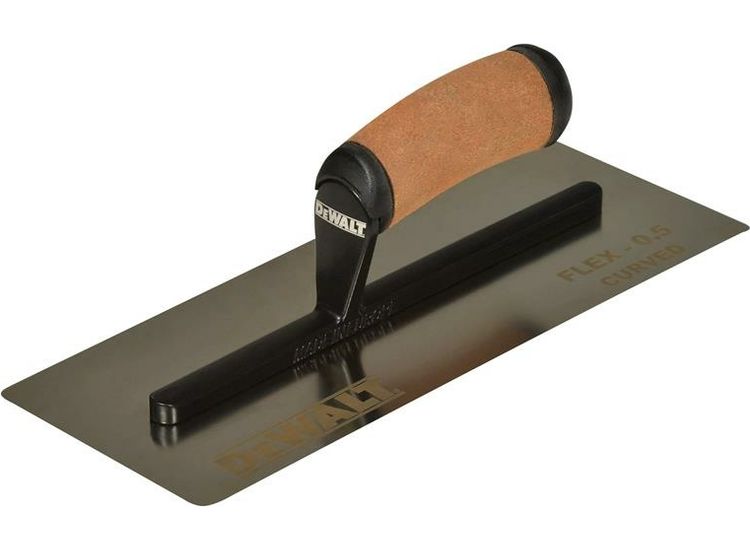DEWALT Drywall FLEX Stainless Steel Curved Trowel, 0.5mm