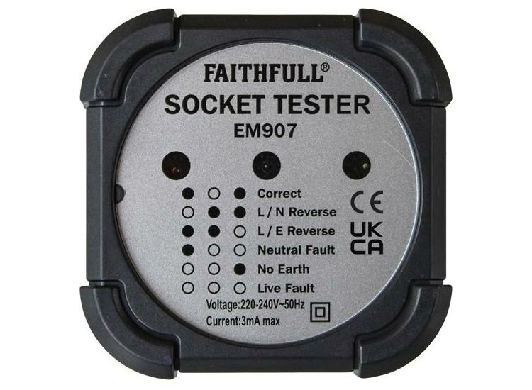 Faithfull Socket Polarity Tester