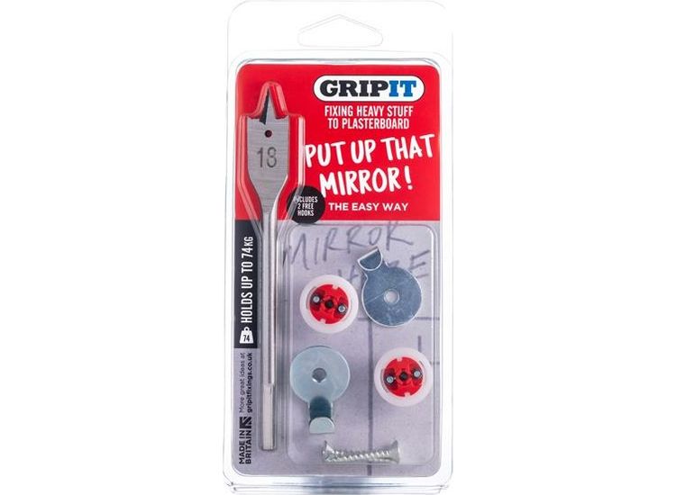 Gripit Mirror Kit, Clam Pack