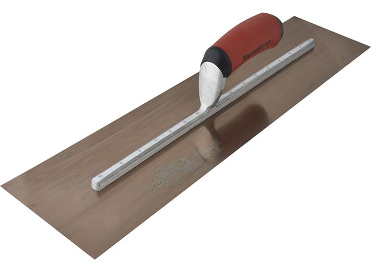 Marshalltown MXS205GD Golden Stainless Steel Finishing Trowel DuraSoft® 20 x 5in