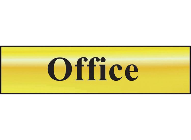 Scan Office - Polished Brass Effect 200 x 50mm
