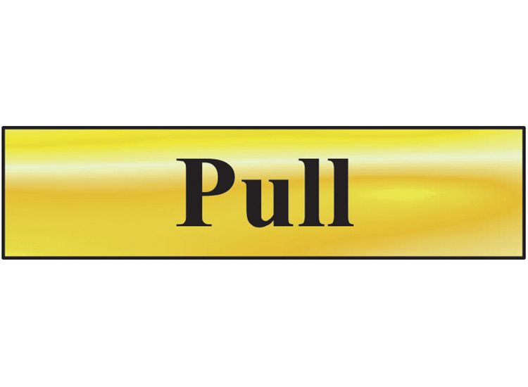 Scan Pull - Polished Brass Effect 200 x 50mm