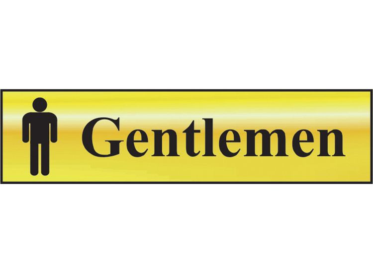 Scan Sign: Gentlemen Bathroom