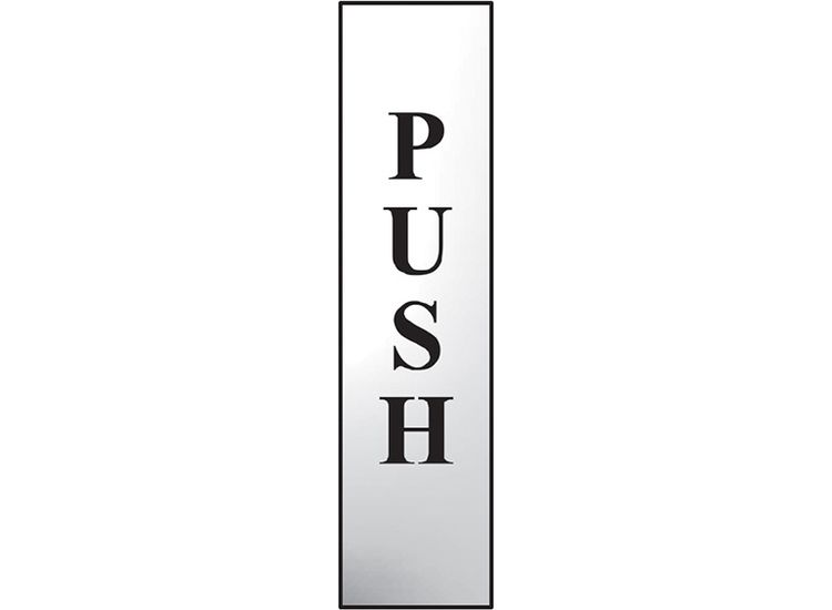 Scan Sign: Push (Vertical)
