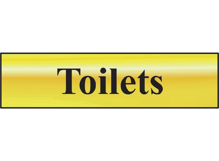 Scan Toilets - Polished Brass Effect 200 x 50mm