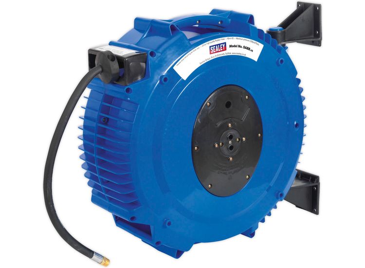 Sealey SA88 Retractable Air Hose Reel 20m &amp;#8709;10mm ID Rubber Hose