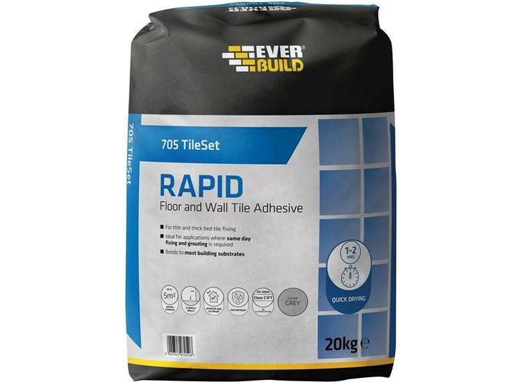 Everbuild 705 Rapid Set Tile Mortar 20kg