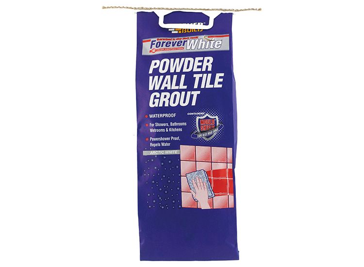 Everbuild Forever White Powder Wall Tile Grout 3kg