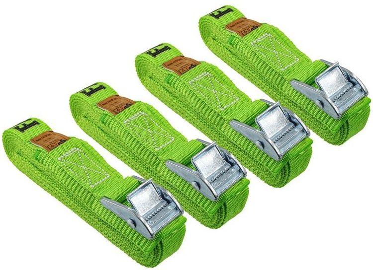 Faithfull Cam Buckle Tie-Downs 5m x 25mm, 4 Piece