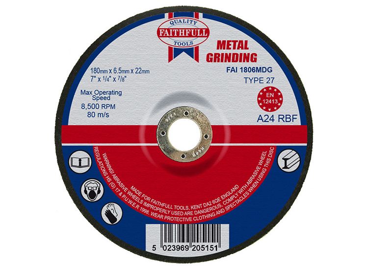 Faithfull Depressed Centre Metal Grinding Disc