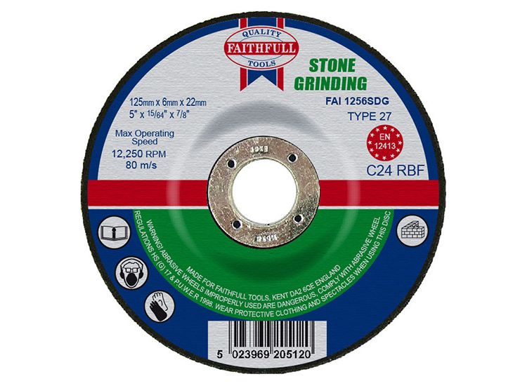 Faithfull Depressed Centre Stone Grinding Disc