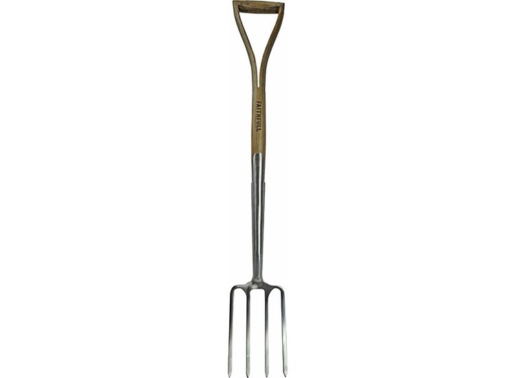 Faithfull Prestige Stainless Steel Border Fork Ash Handle
