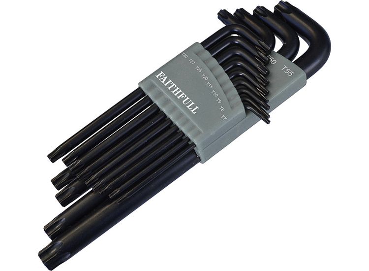 Faithfull Star Long Arm Key Set of 13 (TX7-TX55)
