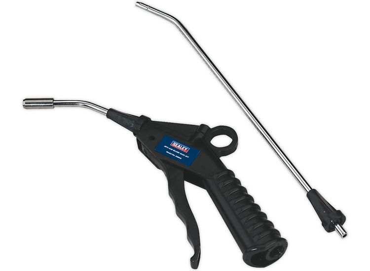 Sealey SA914 Air Blow Gun with Safety Nozzle &amp; 2 Extensions