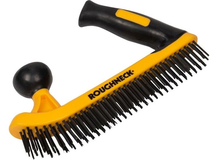 Roughneck Two-Handed Wire Brush Soft-Grip
