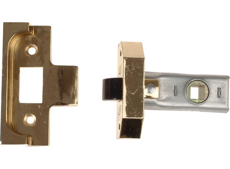 UNION Rebated Tubular Mortice Latch 2650 Electro Brass 63mm 2.5in