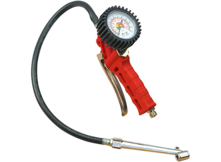Sealey SA9312 Tyre Inflator with Twin Push-On Connector