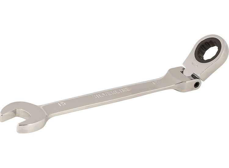 Silverline Flexible Head Ratchet Spanner 15mm