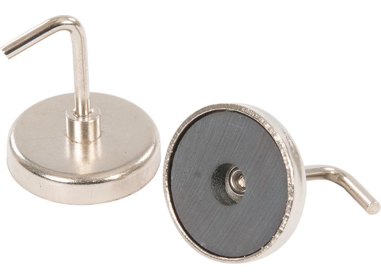Silverline Magnetic Hooks 2pk 35mm