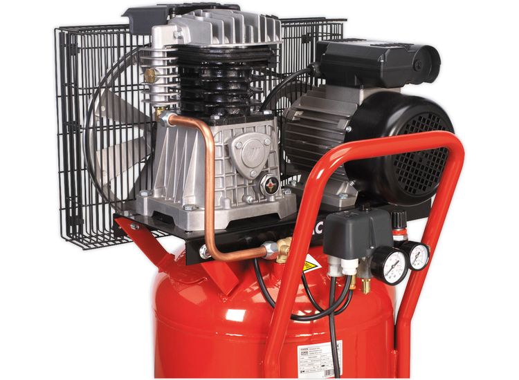 Sealey SAC1903B Compressor 90ltr Vertical Belt Drive 3hp