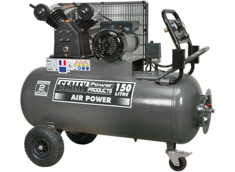 Sealey SAC3153B Compressor 150ltr Belt Drive 3hp with Front Control Panel
