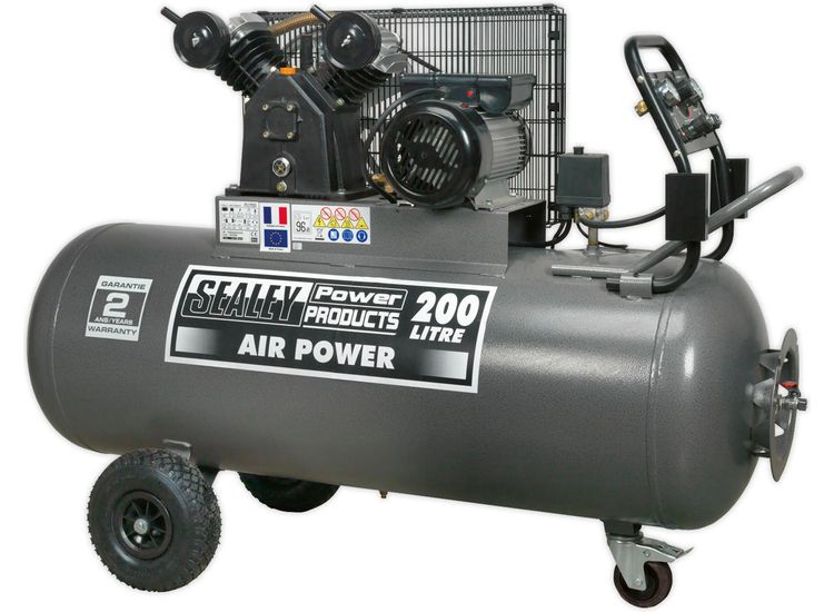 Sealey SAC3203B Compressor 200ltr Belt Drive 3hp with Front Control Panel