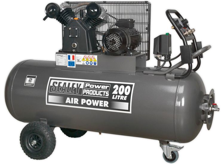 Sealey SAC3203B3PH Compressor 200ltr Belt Drive 3hp with Front Control Panel 415V 3ph