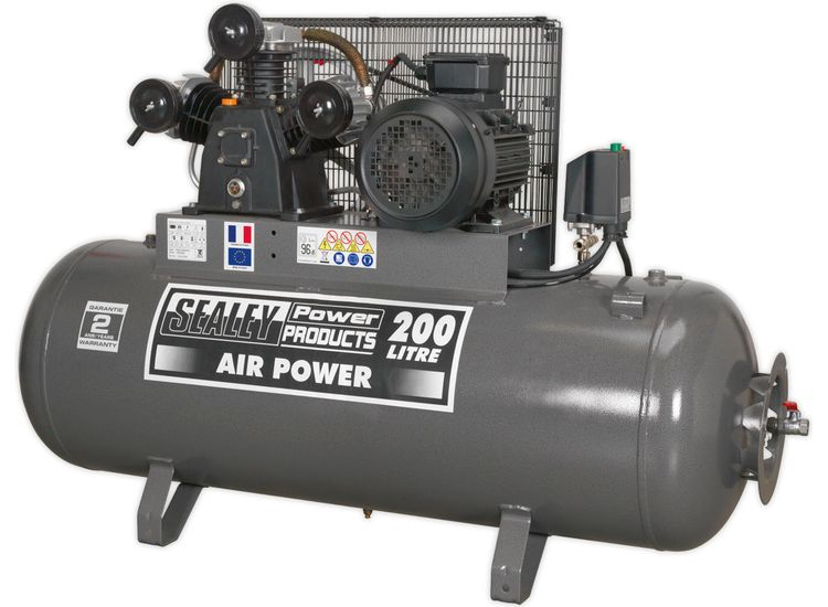 Sealey SAC32055B Compressor 200ltr Belt Drive 5.5hp 3ph