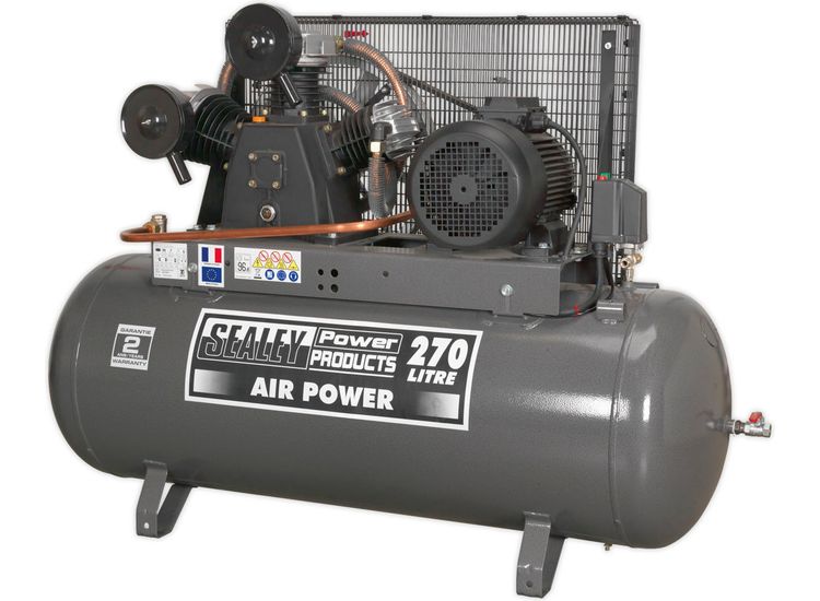 Sealey SAC32775B Compressor 270ltr Belt Drive 7.5hp 3ph