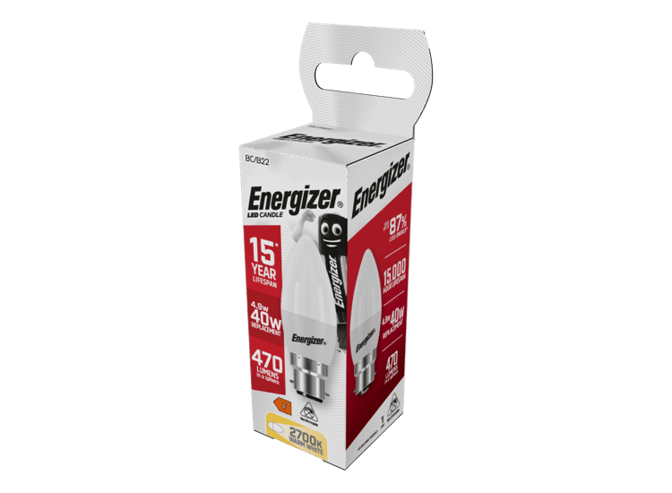 Energizer S9416 LED Candle BC B22 6500k Daylight