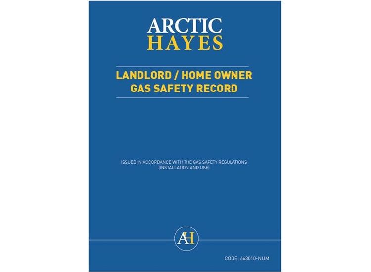 Arctic Hayes Landlord/Homeowner Gas Safety Record (Pad of 25)