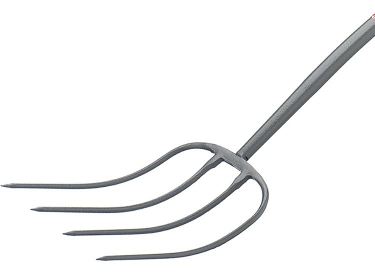 Bulldog All-Metal 4-Prong Manure Fork T-Handle