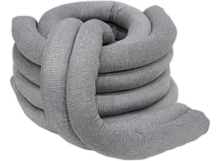 Sealey SAS10 Spill Absorbent Sock 80mm x 1.2m Pack of 10