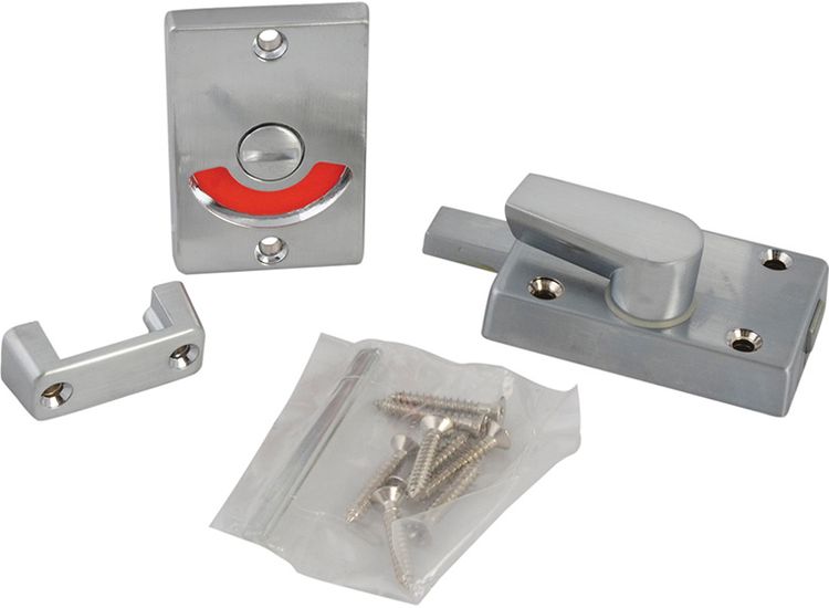 Yale Locks Indicator Bolt for Bathrooms or W.C Doors Satin Chrome P127