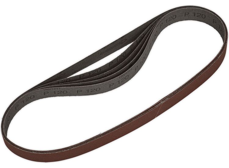 Sealey SB0019 Sanding Belt 25 x 762mm 120Grit Pack of 5