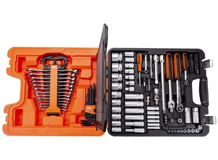 Bahco S103 1/4in &amp;1/2in Dynamic Drive Socket &amp; Spanner Set, 103 Piece