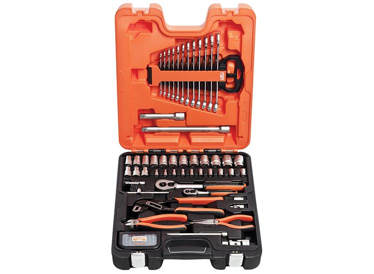 Bahco S81MIX 1/4 &amp; 1/2in Drive Socket Spanner &amp; Pliers Set, 81 Piece