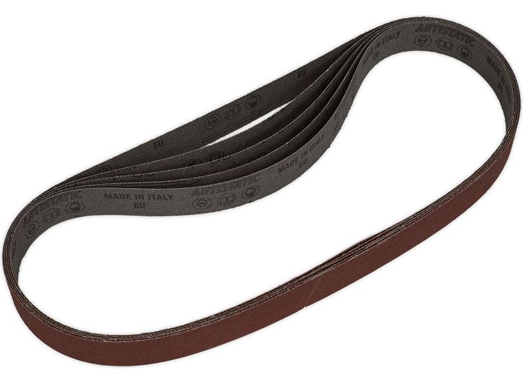 Sealey SB0021 Sanding Belt 25 x 762mm 80Grit Pack of 5