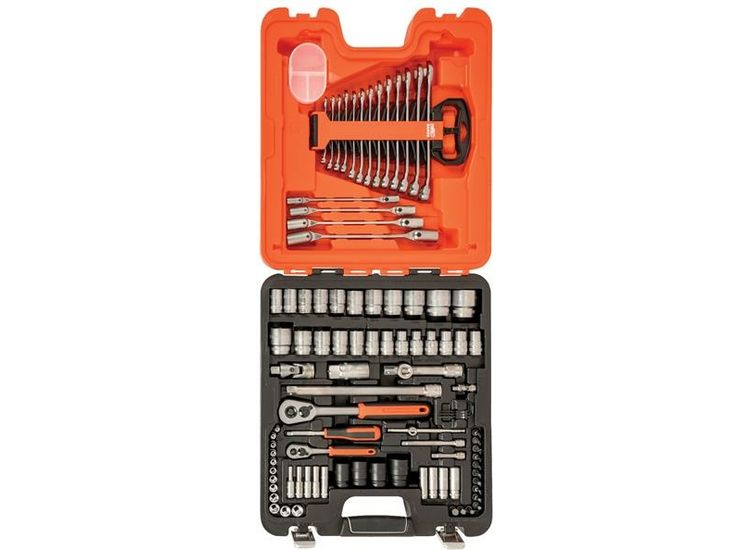 Bahco S87+7 1/4 &amp; 1/2in Drive Socket &amp; Spanner Set, 94 Piece