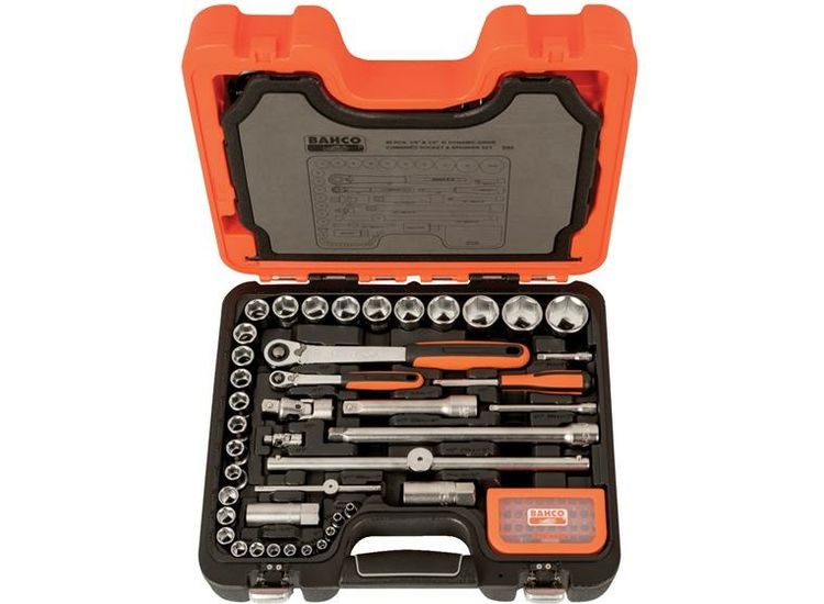 Bahco S95 1/4in &amp; 1/2in Drive Socket &amp; Mech Set, 95 Piece